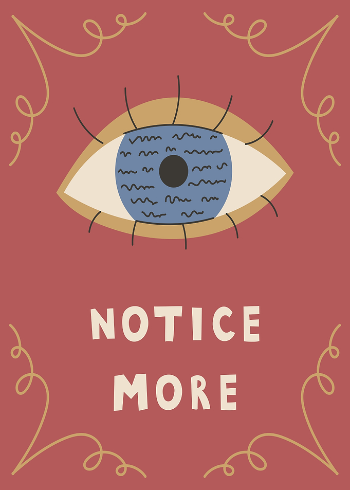 Notice More Eye Art