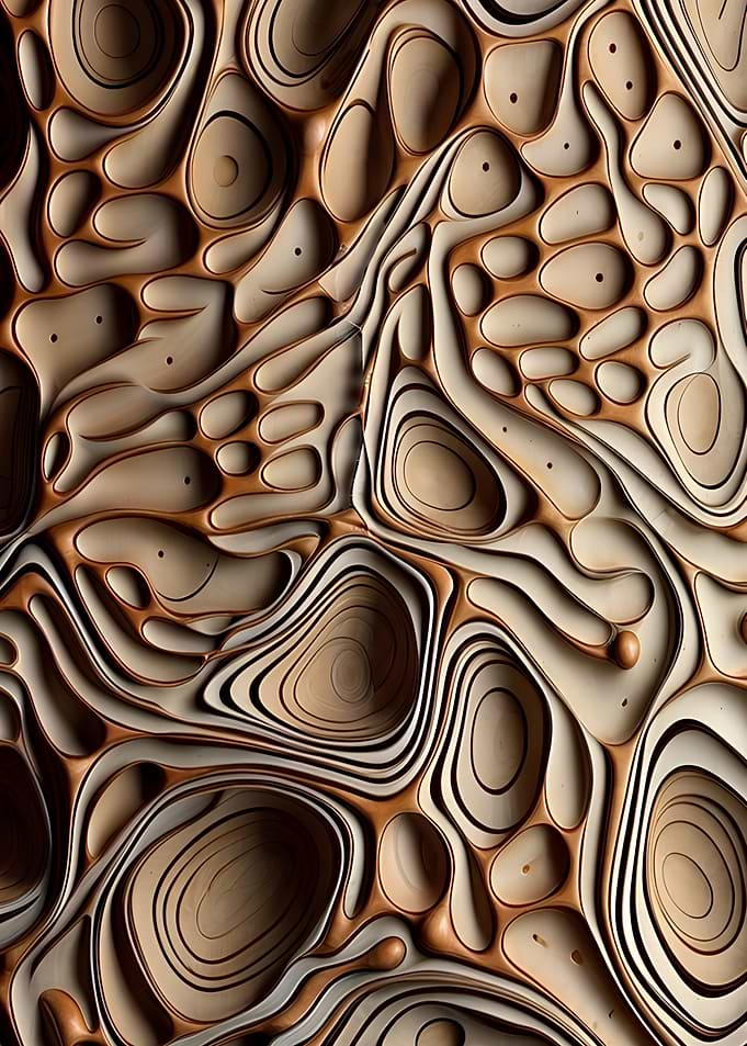 Abstract Organic Wood Texture