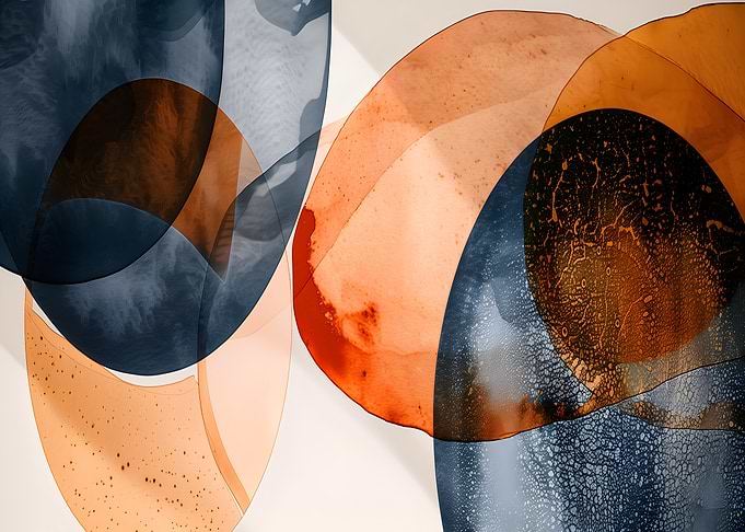 Abstract Overlapping Shapes