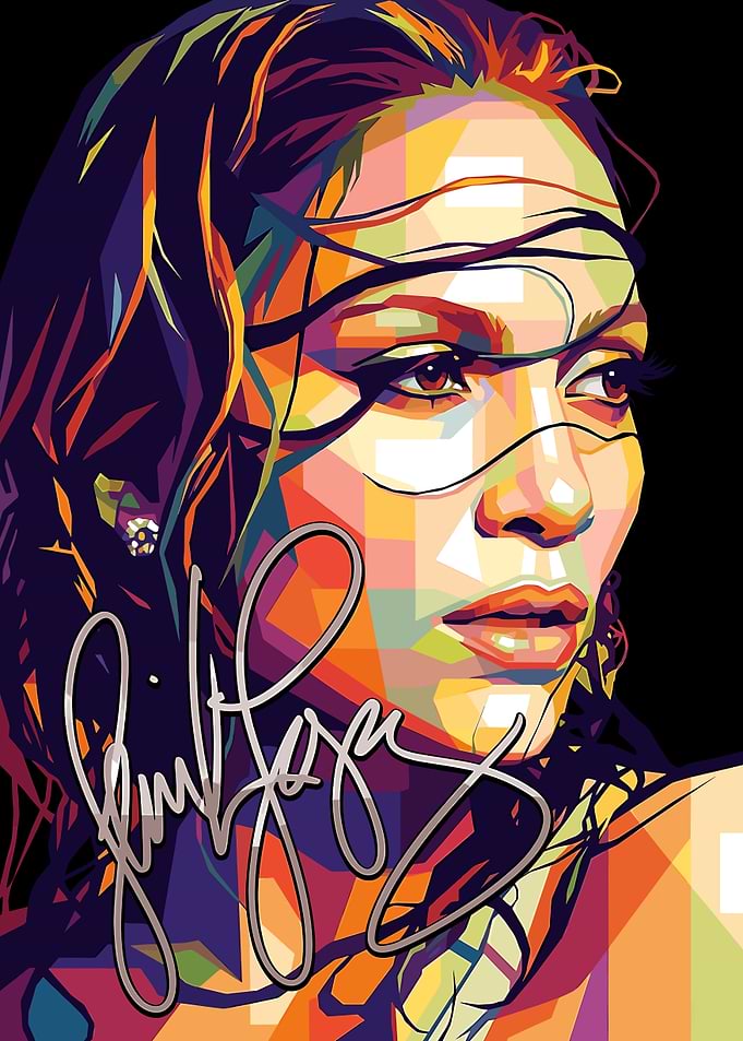 Jennifer Lopez Pop Art Portrait