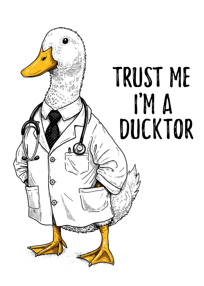 Doctor Duck with Stethoscope