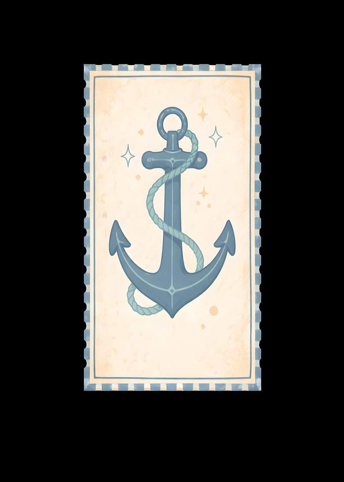 Nautical Anchor Stamp