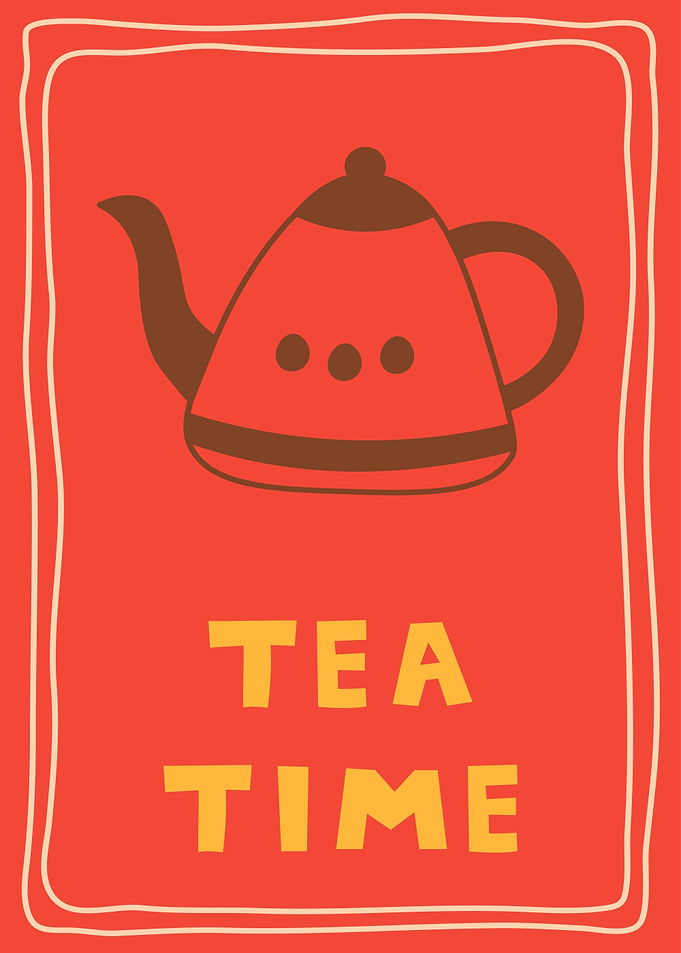 Cute Tea Time Poster