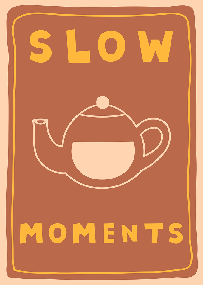 Slow Moments Teapot Illustration