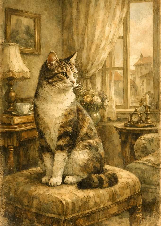 Cat Sitting by a Window