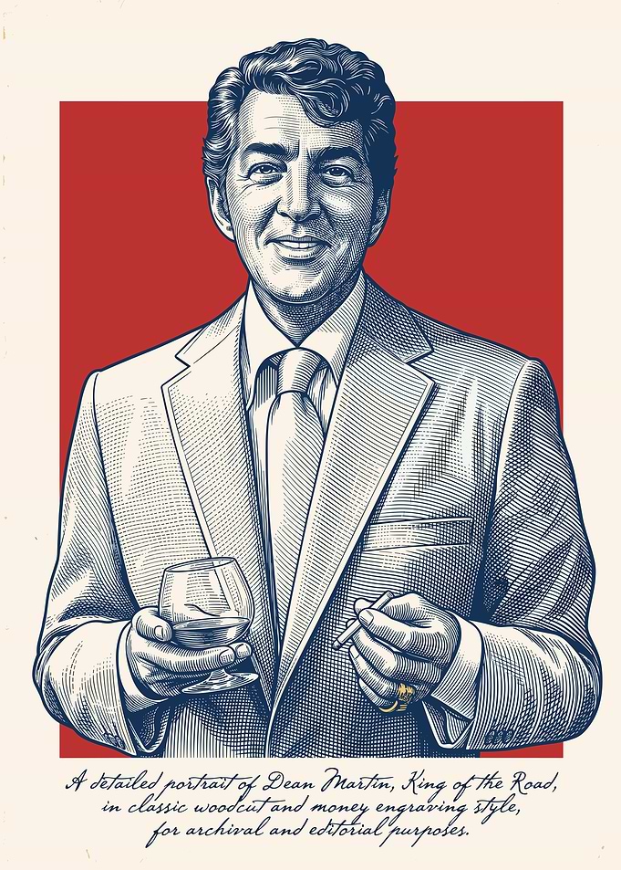 Dean Martin Portrait