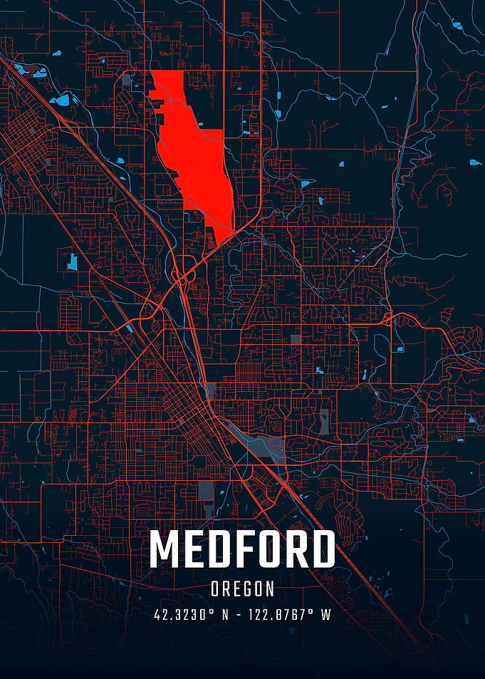 Medford Oregon City Map