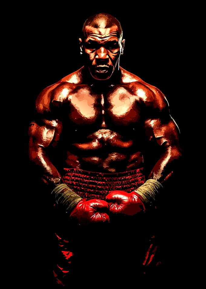 Mike Tyson Boxing Portrait