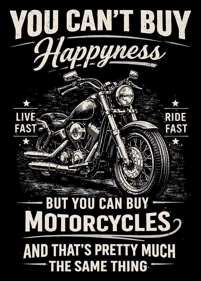Motorcycle Happiness Quote