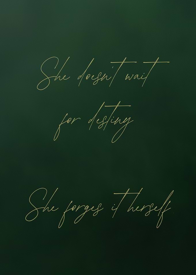 She Forges Her Own Destiny Quote,Motivational Wall Art, Perfect Gift For Her, Gym Decor, Inspirational Quote