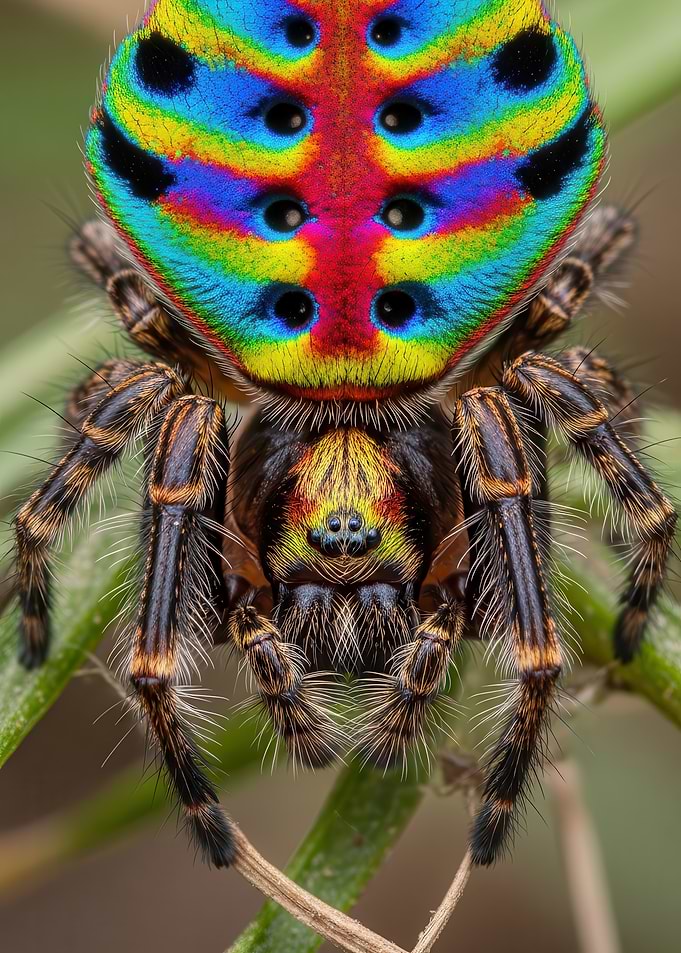 Peacock Spider Macro Shot