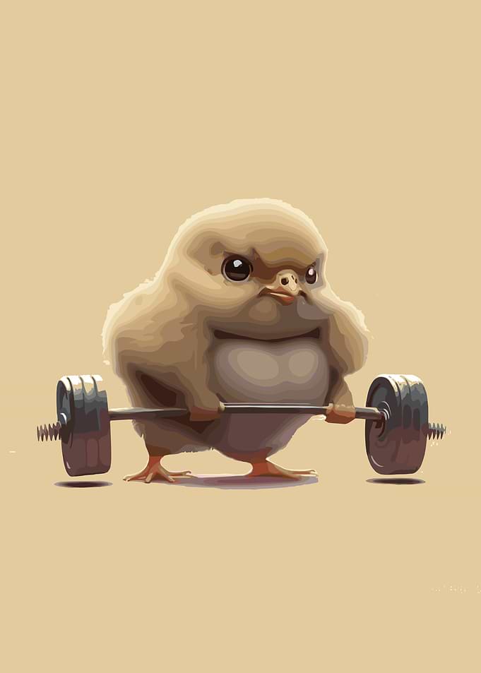 Strong Chick Lifting Weights