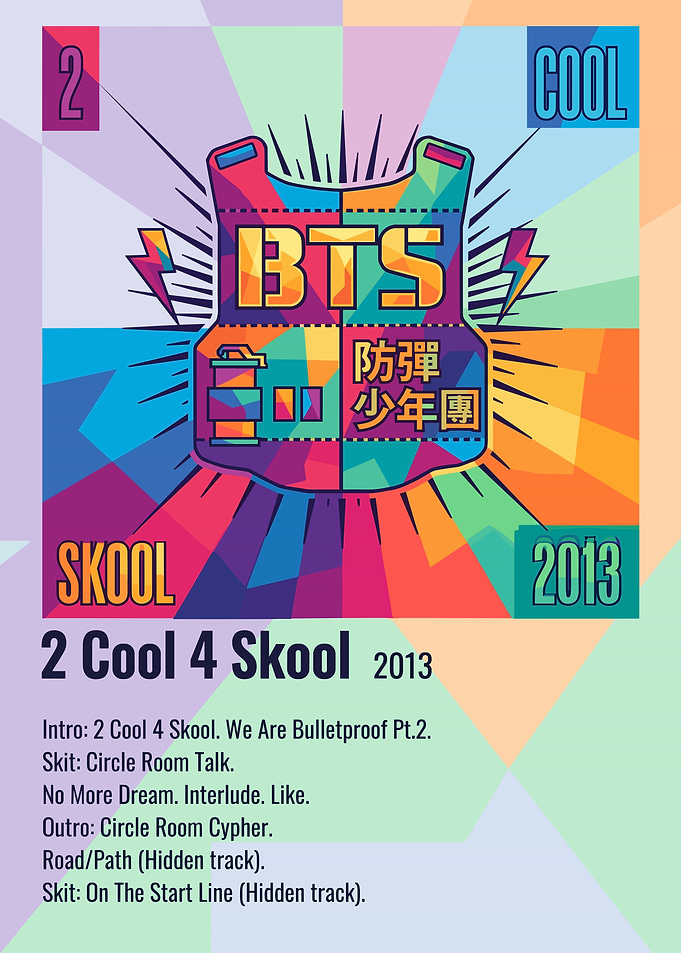 BTS 2 Cool 4 Skool Album Art