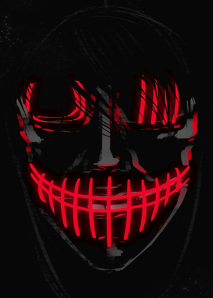Scary Neon Mask