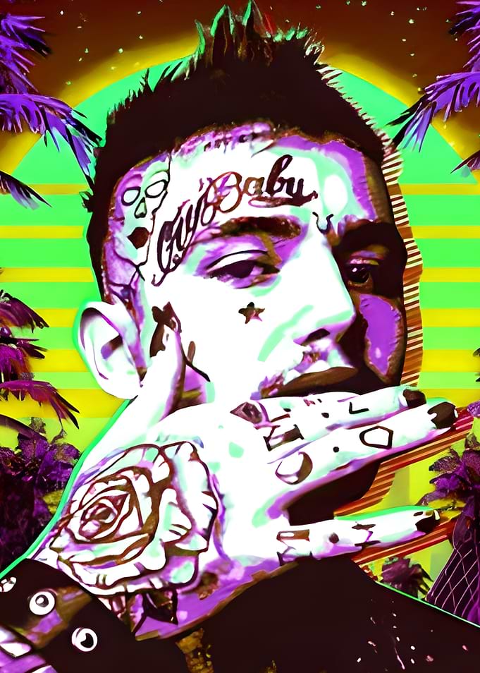 Pop Art Portrait of Lil Peep