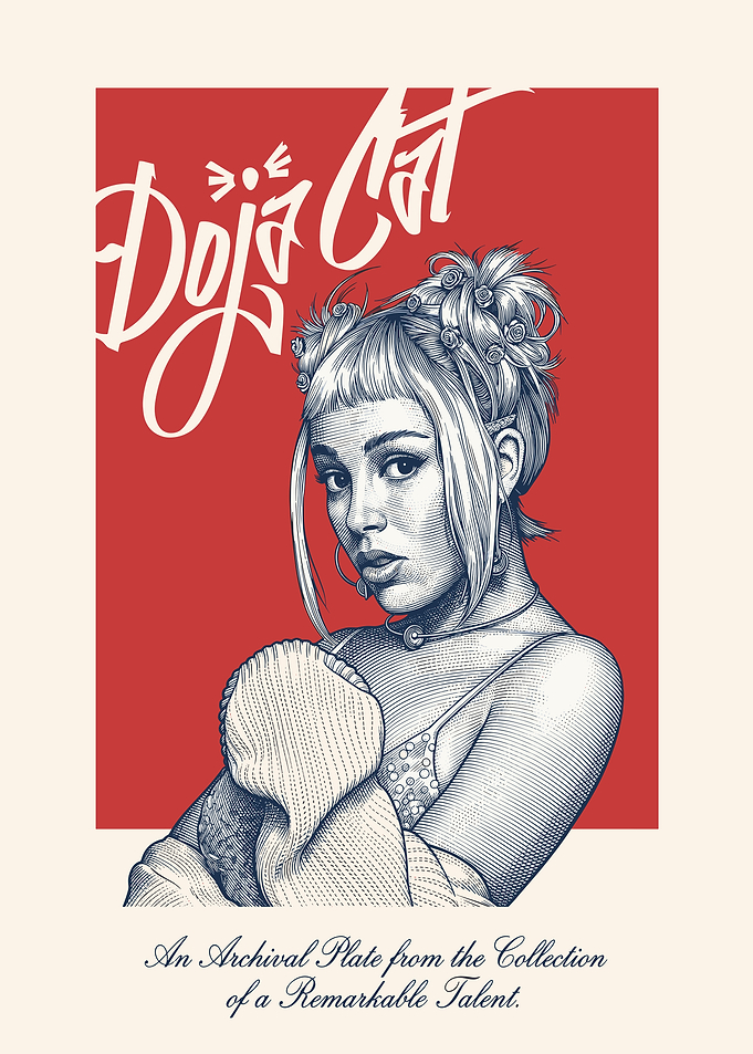 Doja Cat Archival Plate