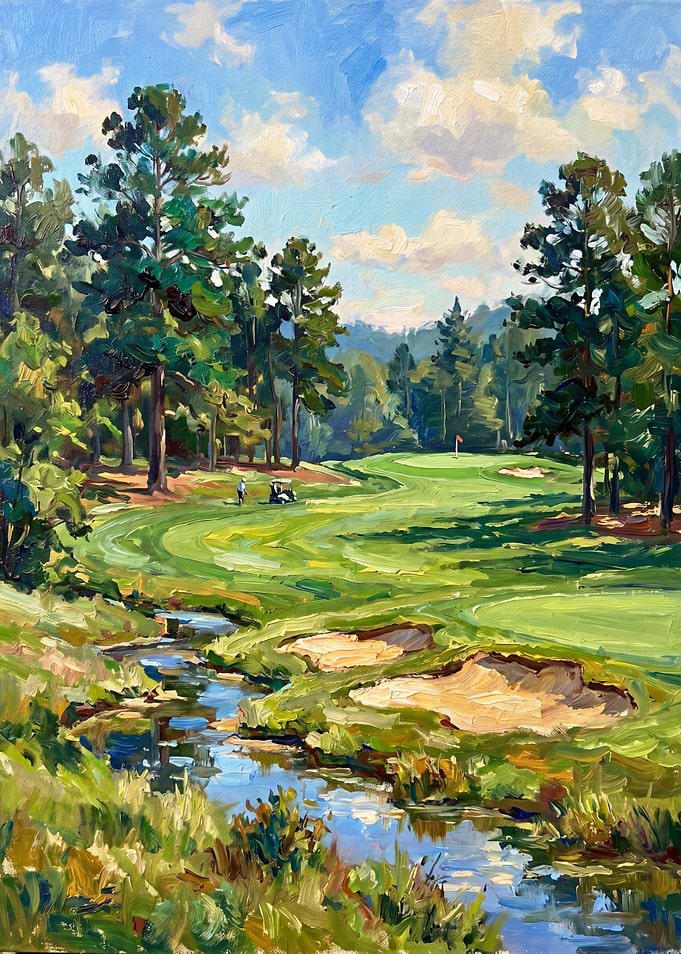 Golf Course Landscape Painting