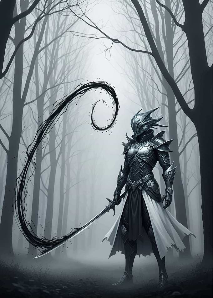 Dark Knight with Shadow Whip