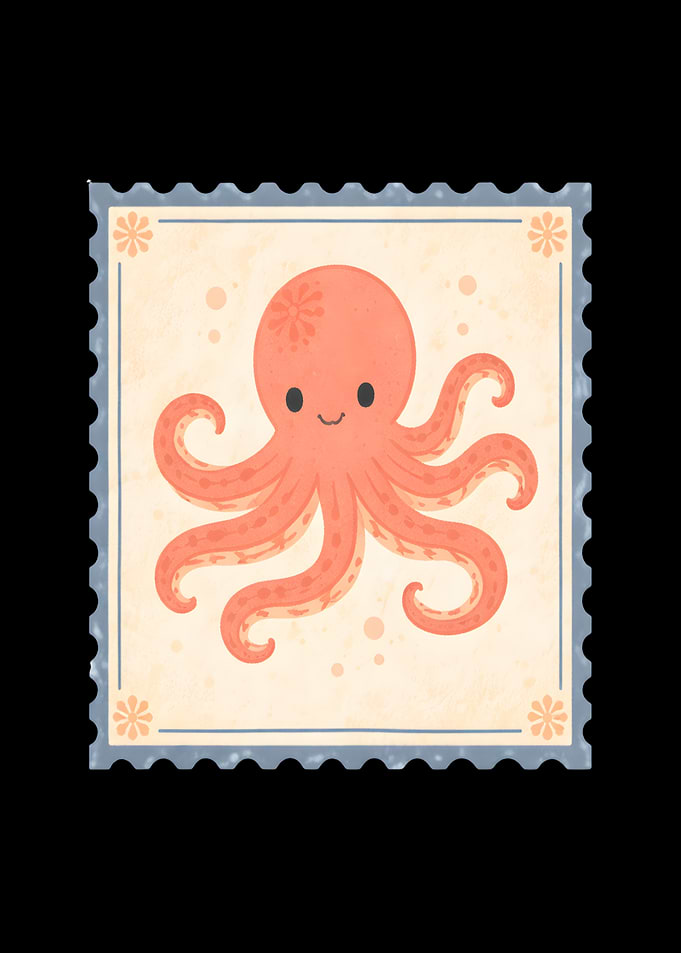 Cute Octopus Stamp
