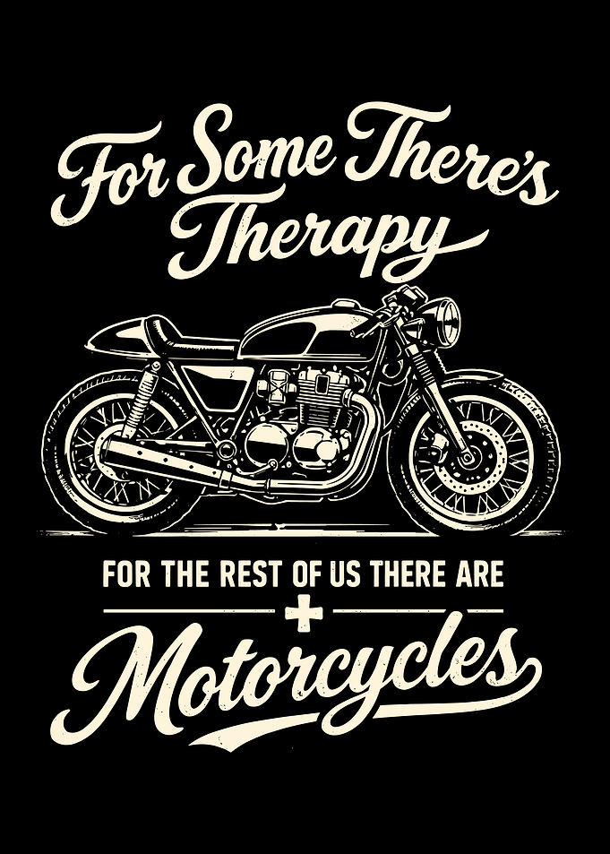 Motorcycle Therapy Text Art