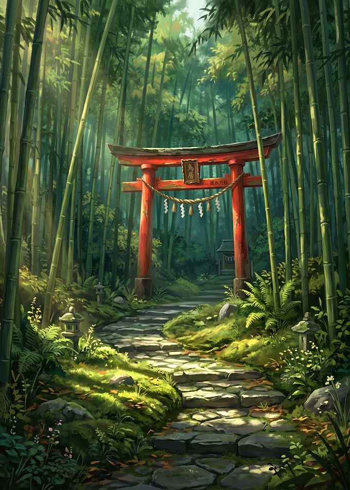 Bamboo Forest Shrine Path