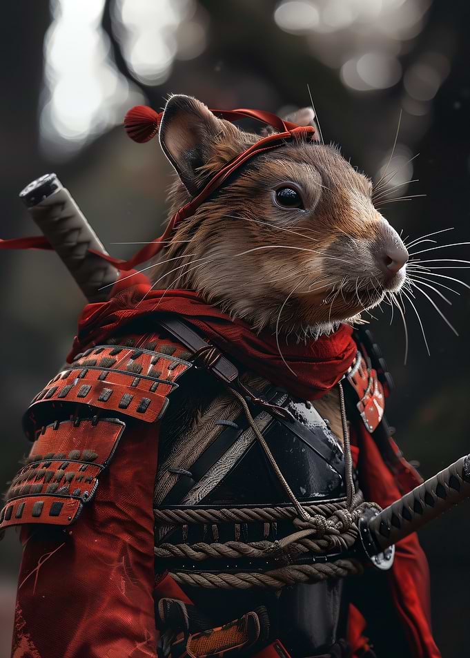 Samurai Mouse Warrior