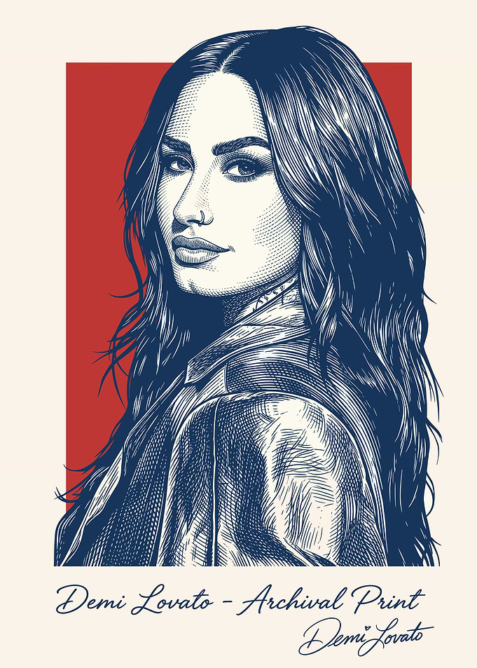 Demi Lovato Archival Print