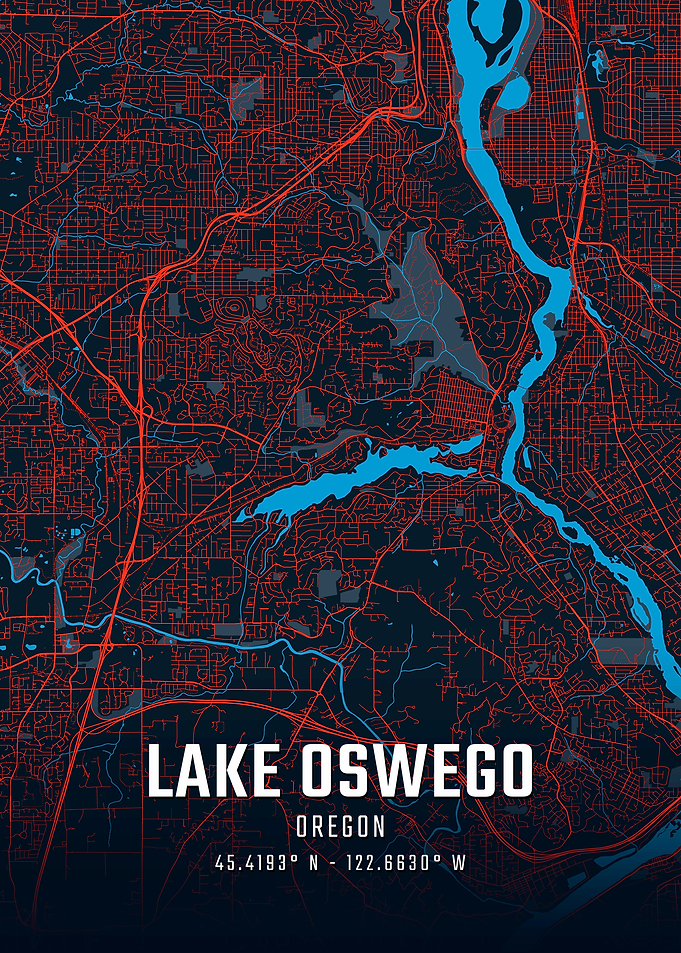 Lake Oswego Oregon City Map
