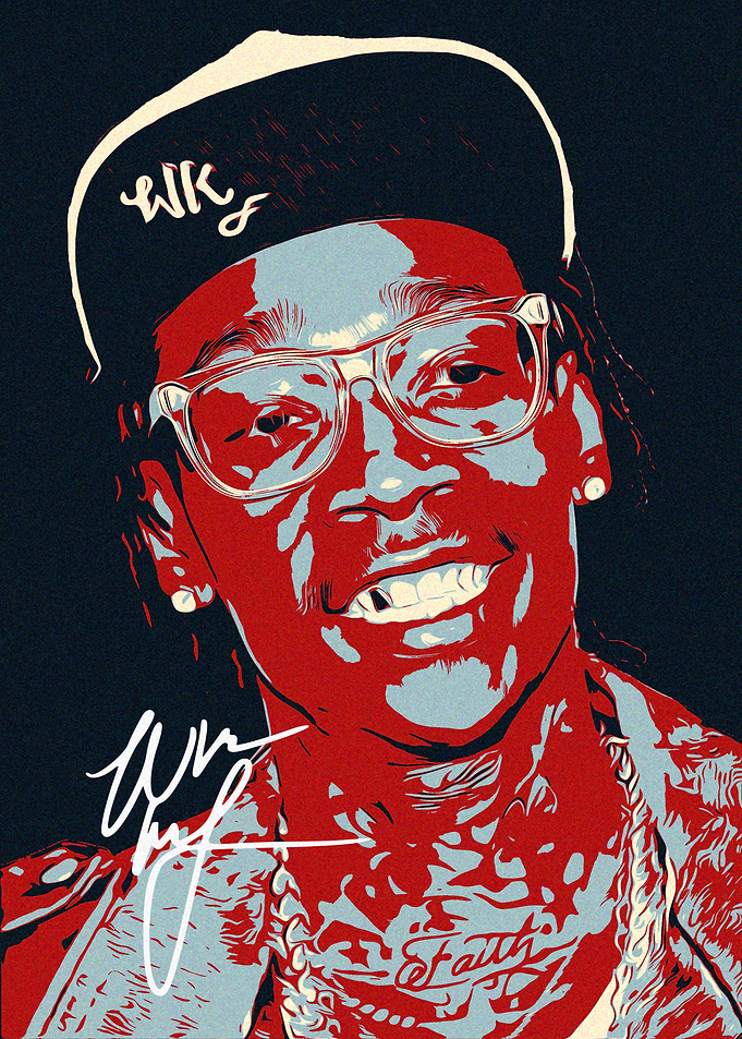 Wiz Khalifa Pop Art Portrait