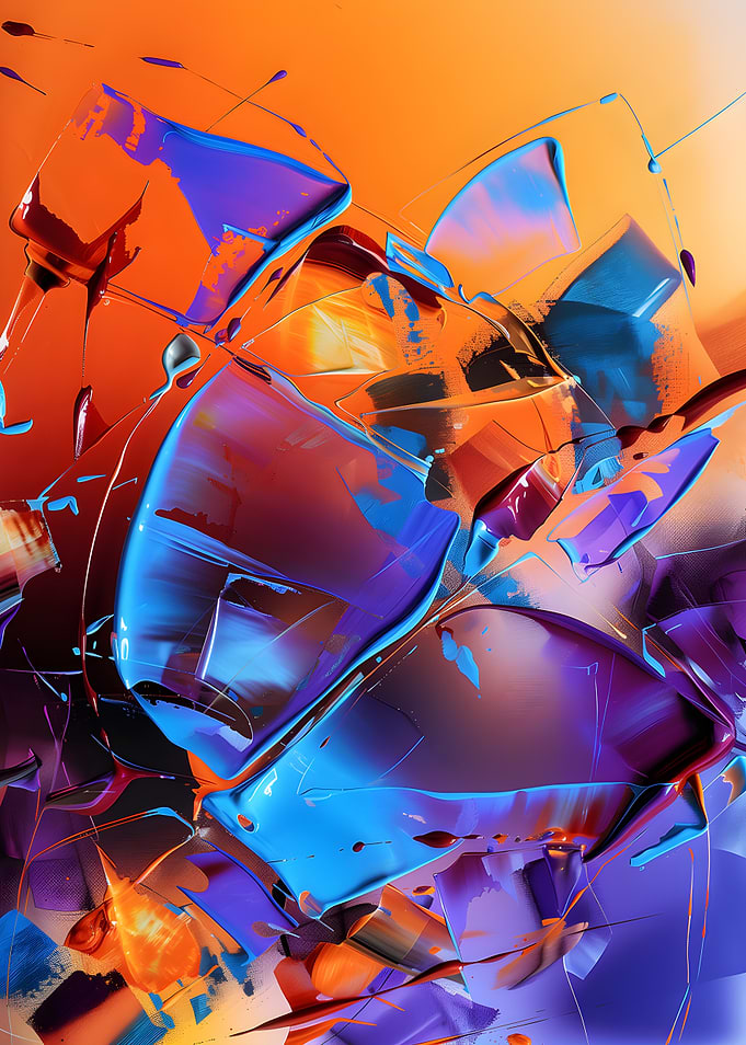 Abstract Paint Swirls