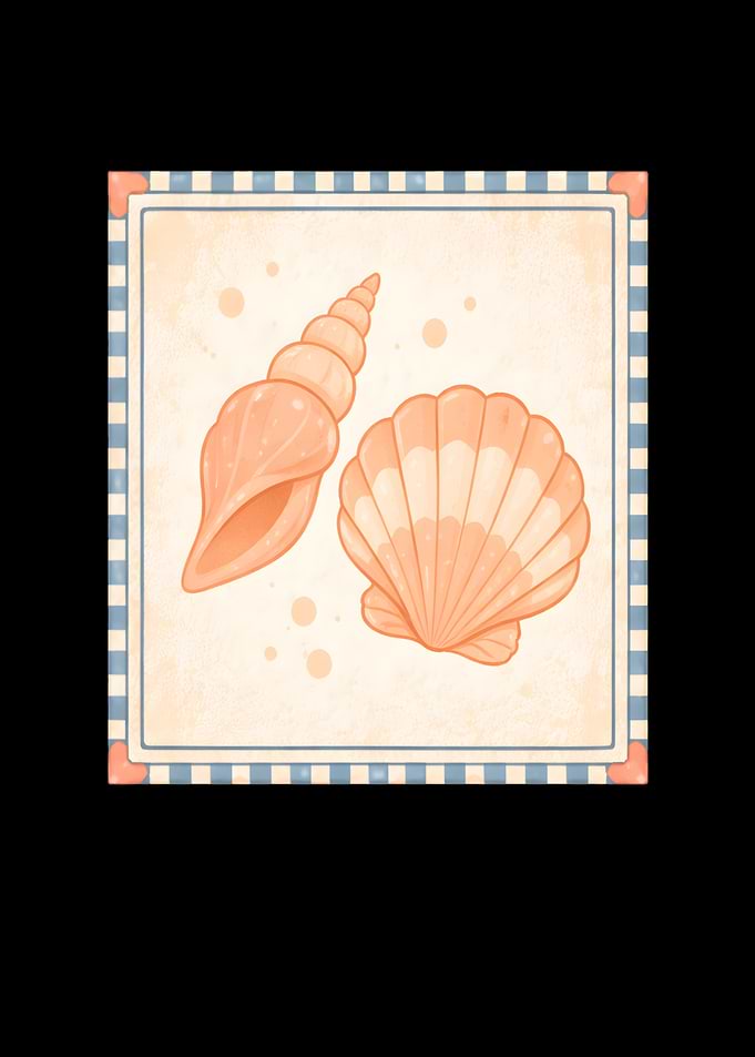 Cute Seashell Illustration