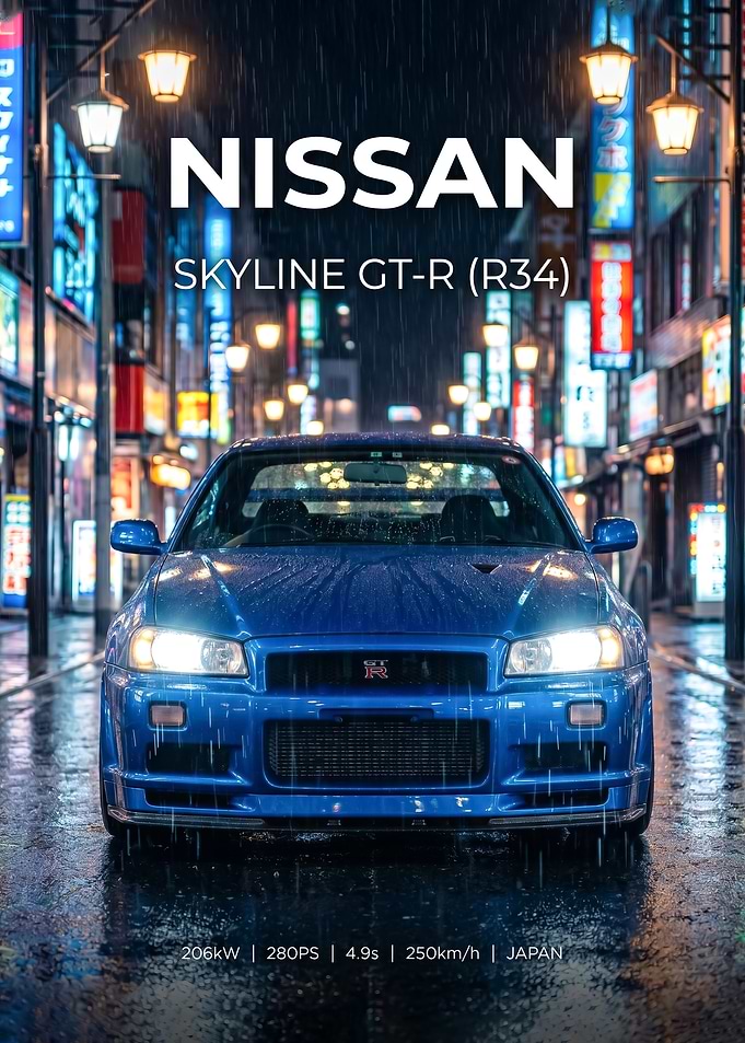 Nissan Skyline GT-R R34 in Tokyo