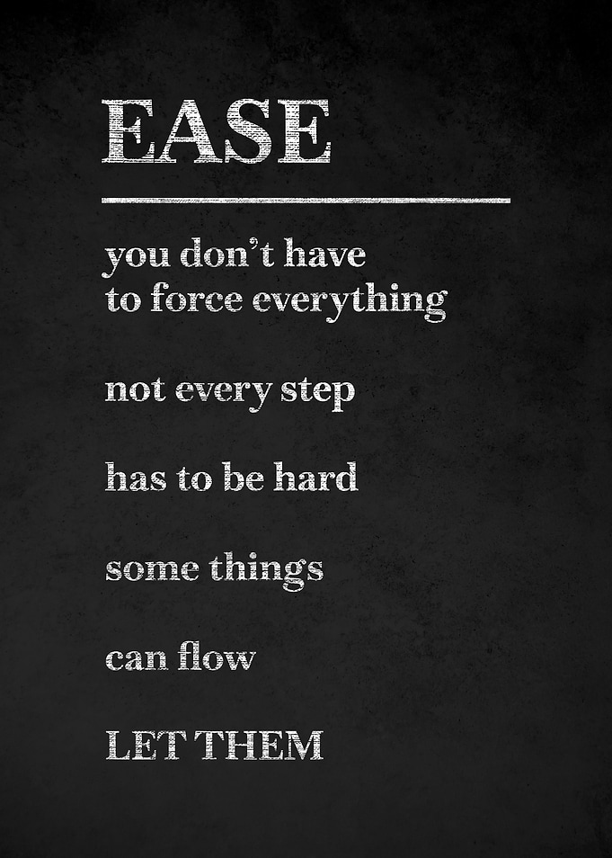 Ease quote on chalkboard v4