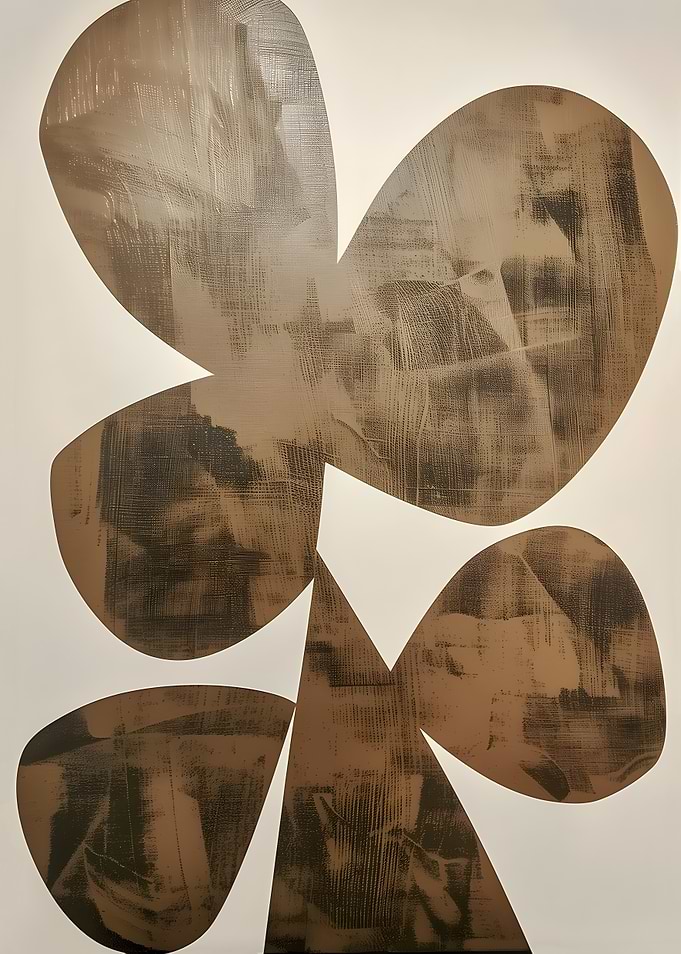 Abstract Brown and Black Shapes