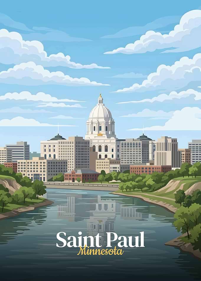 Saint Paul Minnesota Cityscape