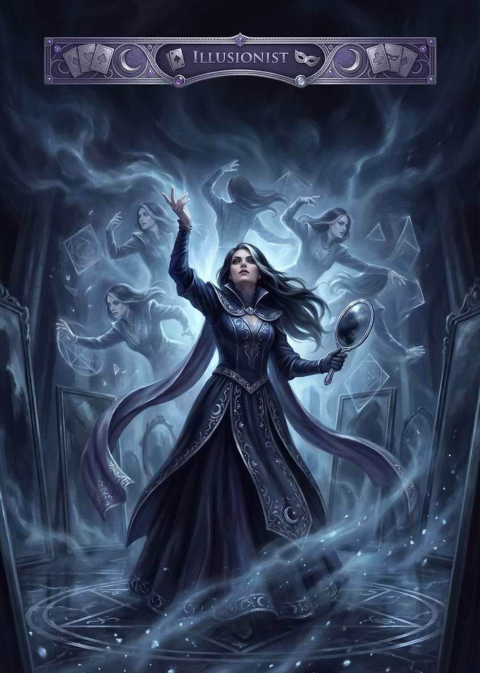 Illusionist with Mirrors and Apparitions