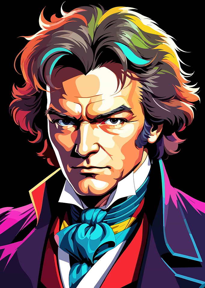 Beethoven Pop Art Portrait