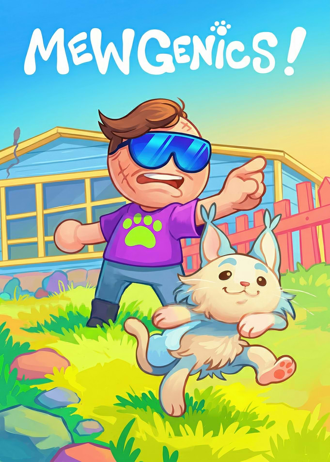 Mewgenics Cartoon Boy and Cat