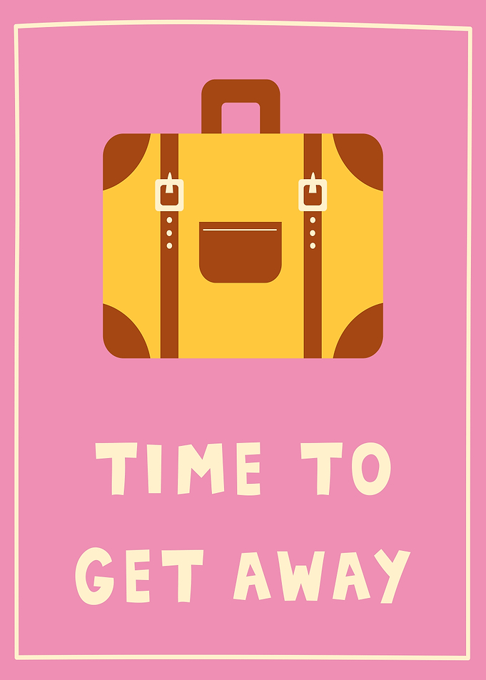 Time to Get Away Suitcase