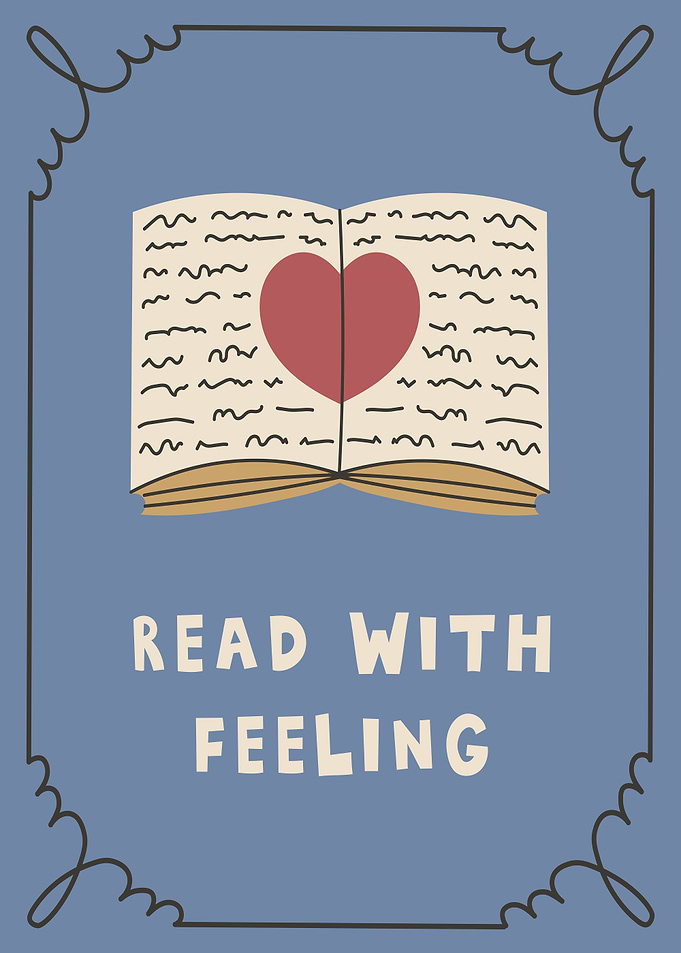 Read with Feeling Book Heart