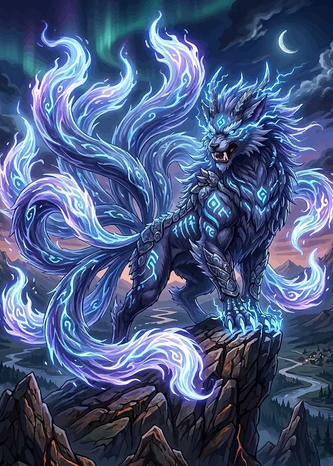 Mythical Nine-Tailed Fox Spirit