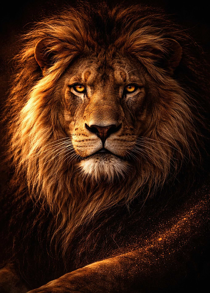 Majestic Lion Portrait