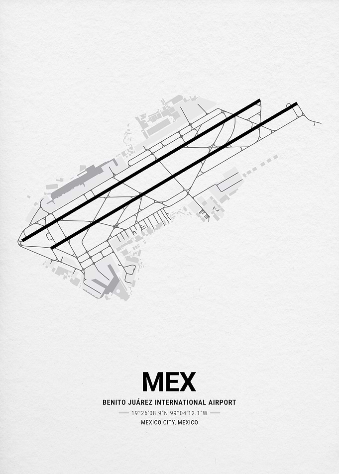 Benito Juárez International Airport Map
