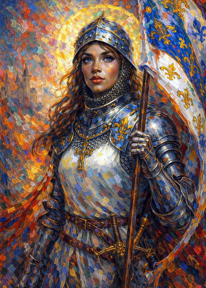 Joan of Arc with Flag