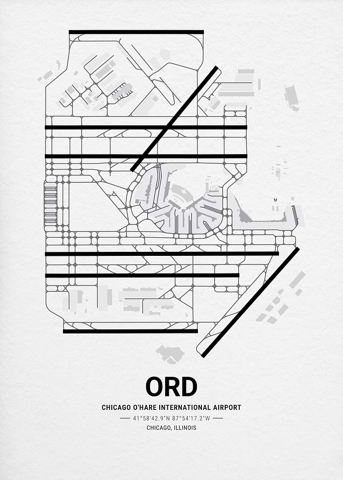 Chicago O'Hare International Airport Map