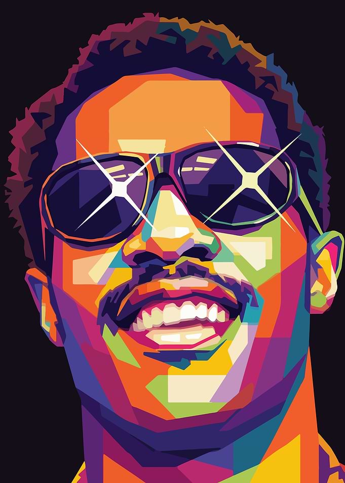Stevie Wonder Pop Art Portrait