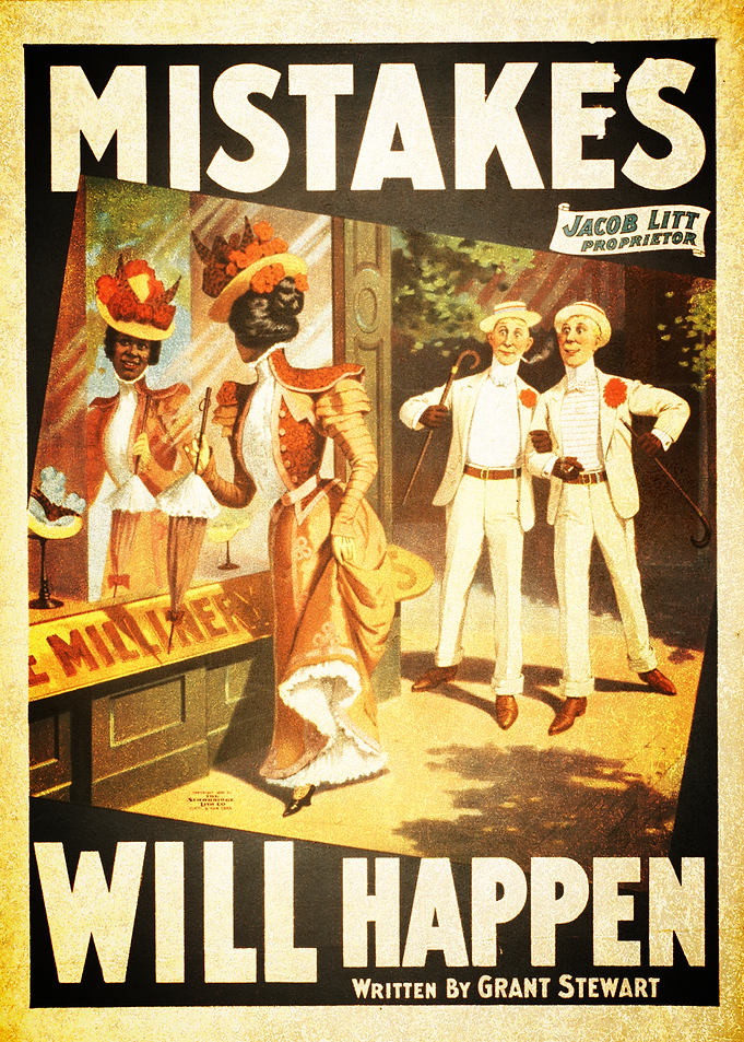 Vintage Comic Book Poster: Mistakes Will Happen