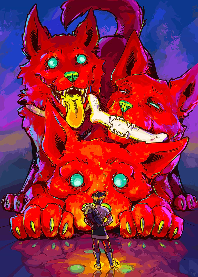 Hades and Cerberus Game Poster
