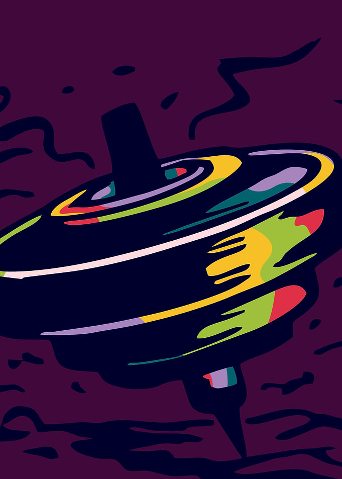 Abstract Spinning Top