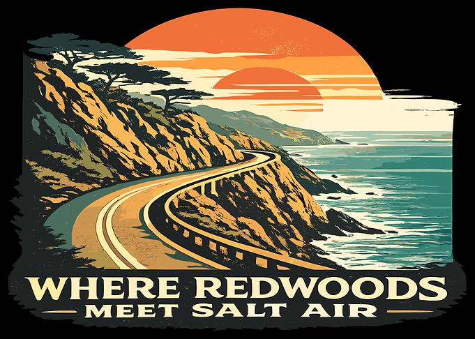 Coastal Highway at Sunset